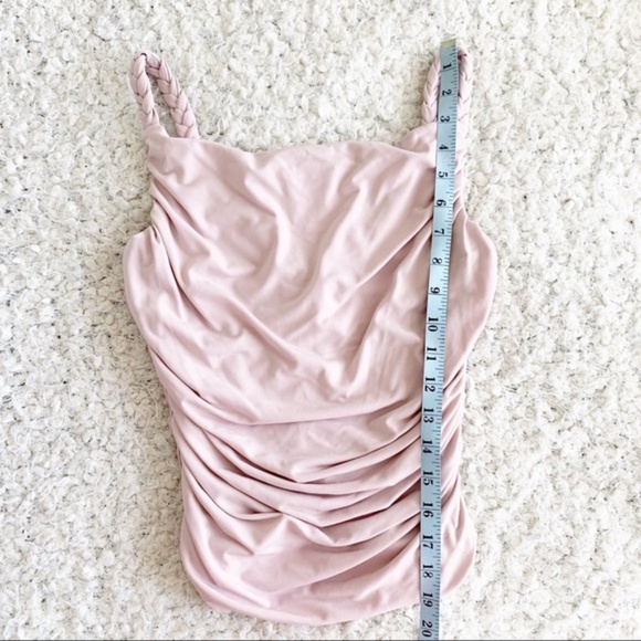 Sagie Paris Blush Ruched Camisole Cropped Blouse - Picture 5 of 8